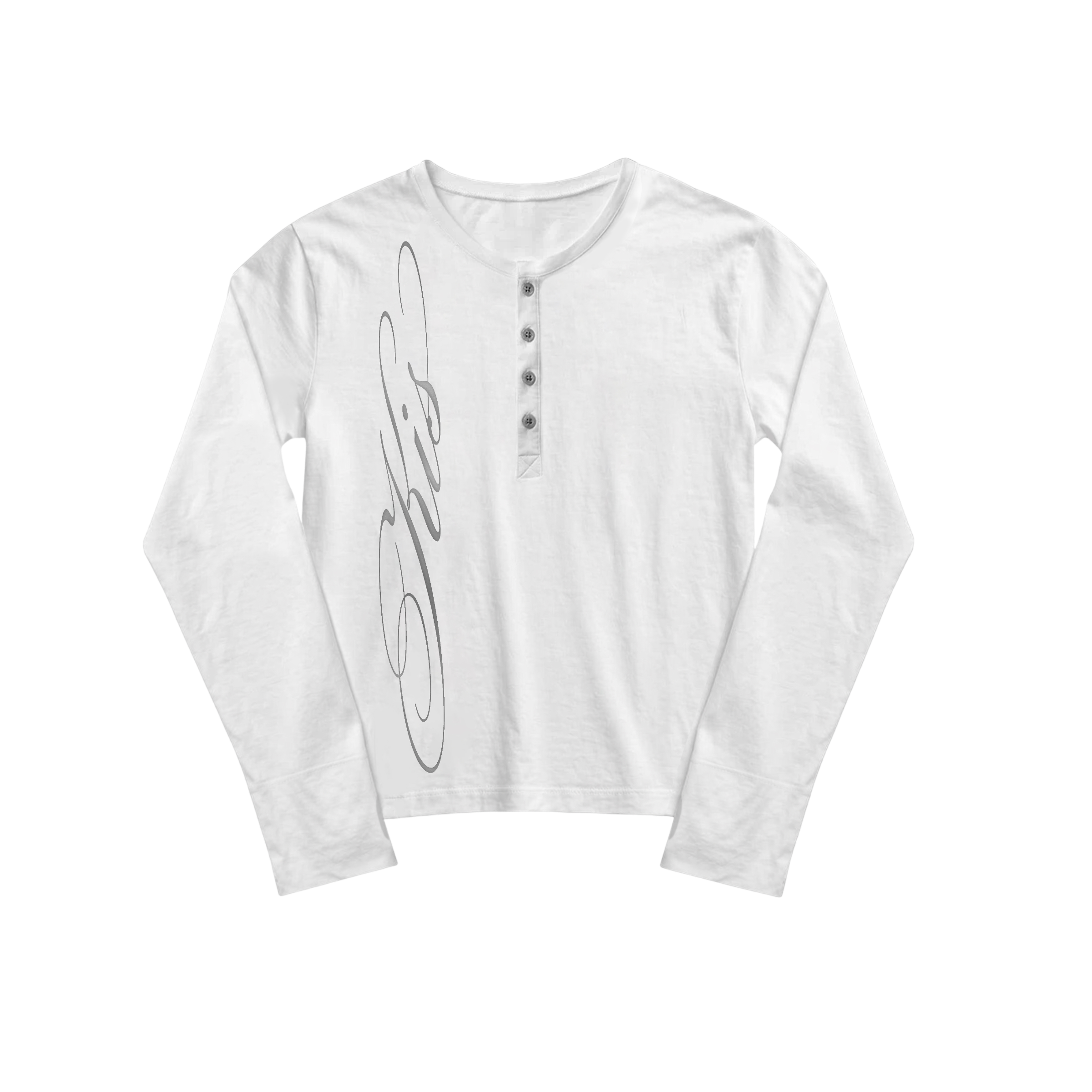 LONGSLEEVE calligraphy / WHITE
