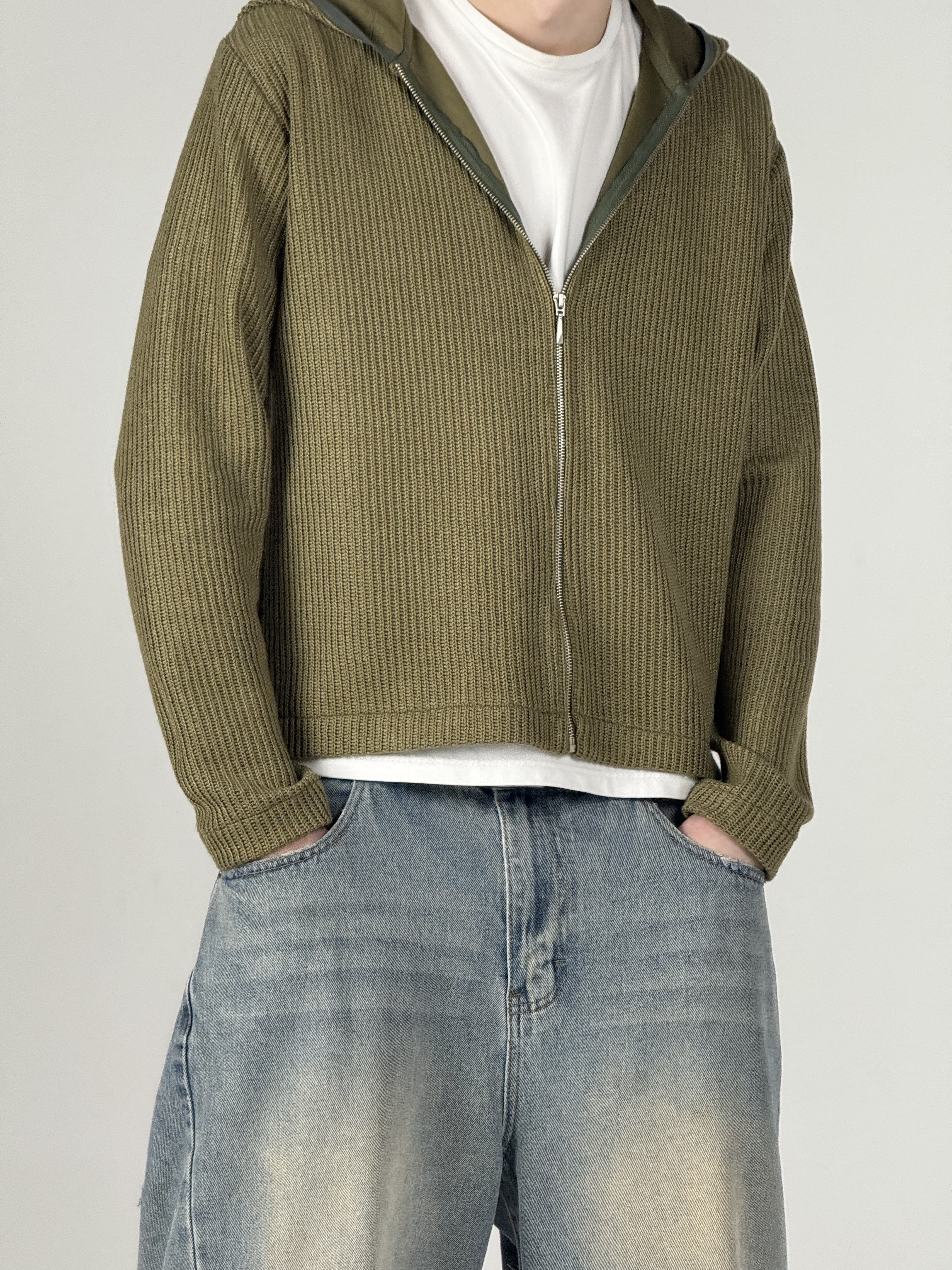 ZIP HOODIE / GREEN - вид 3