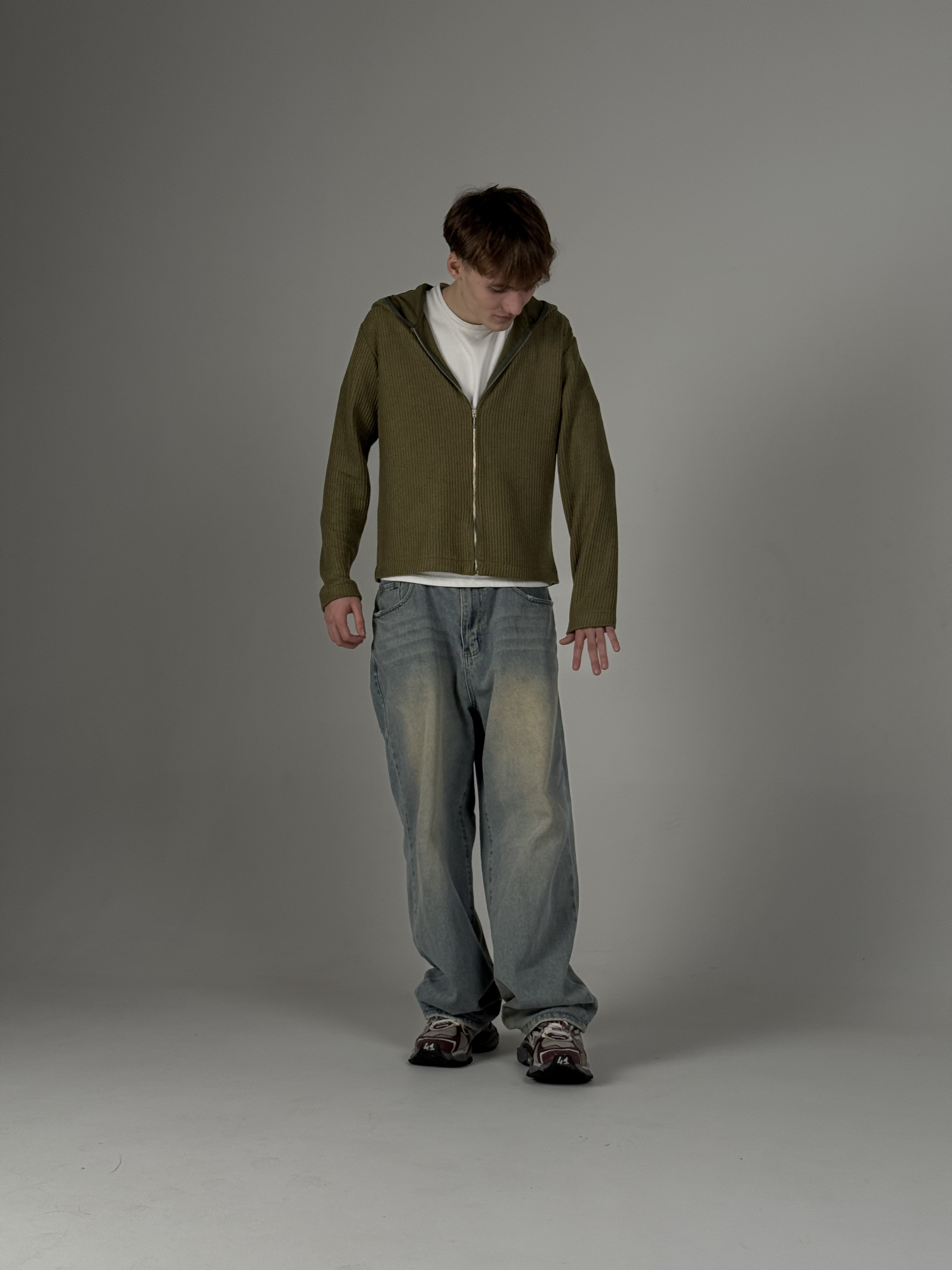 ZIP HOODIE / GREEN - вид 4