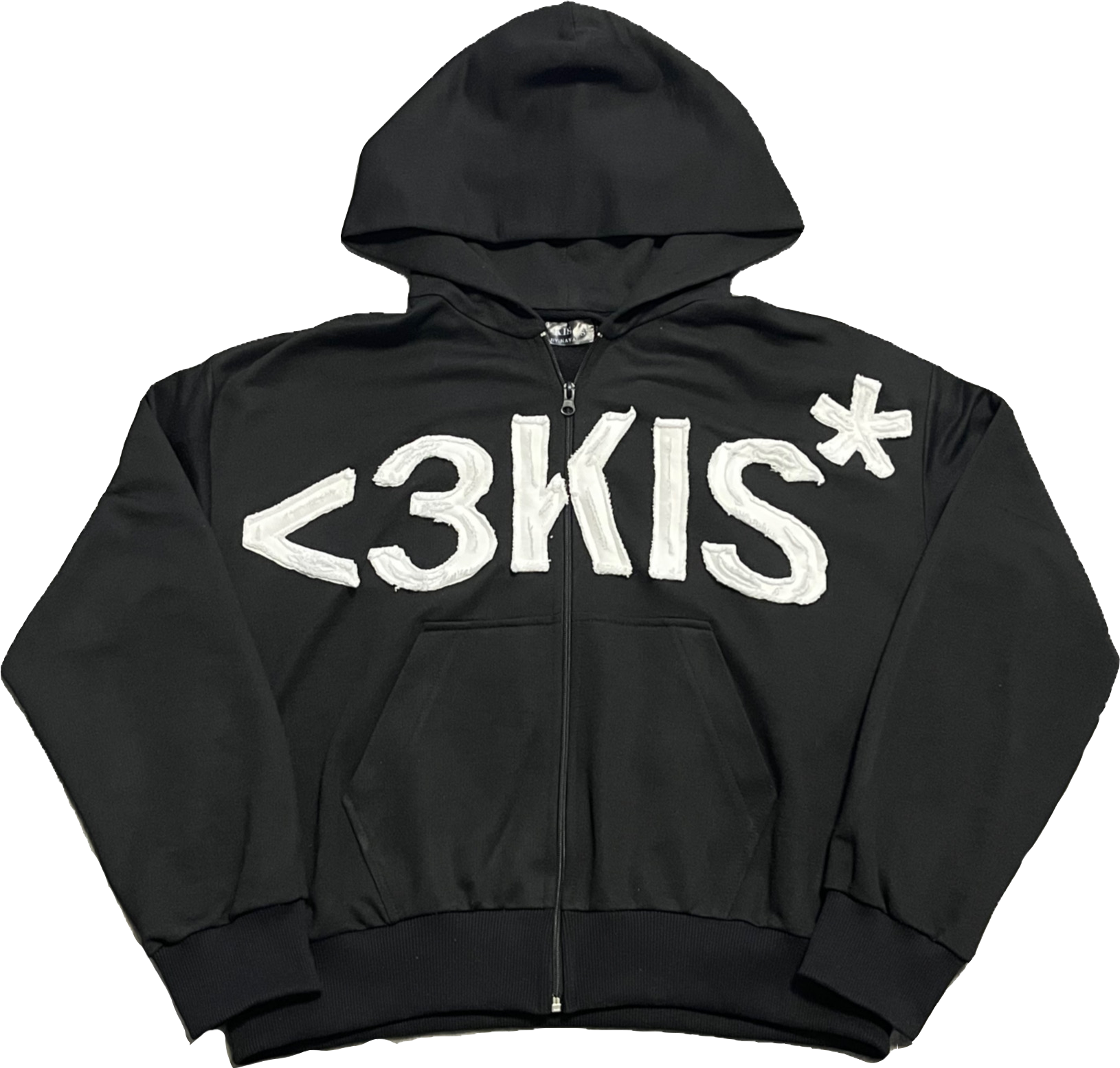 ZIP-HOODIE KIS / BLACK