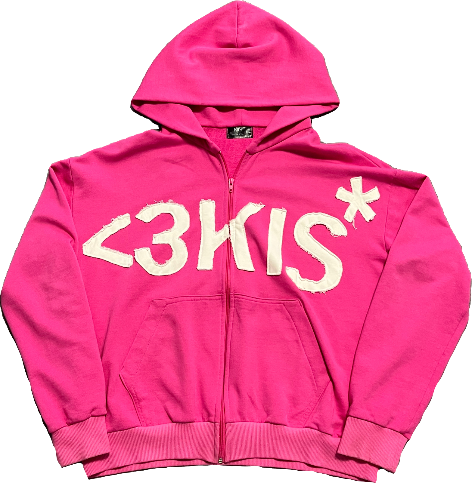 ZIP-HOODIE KIS / PINK