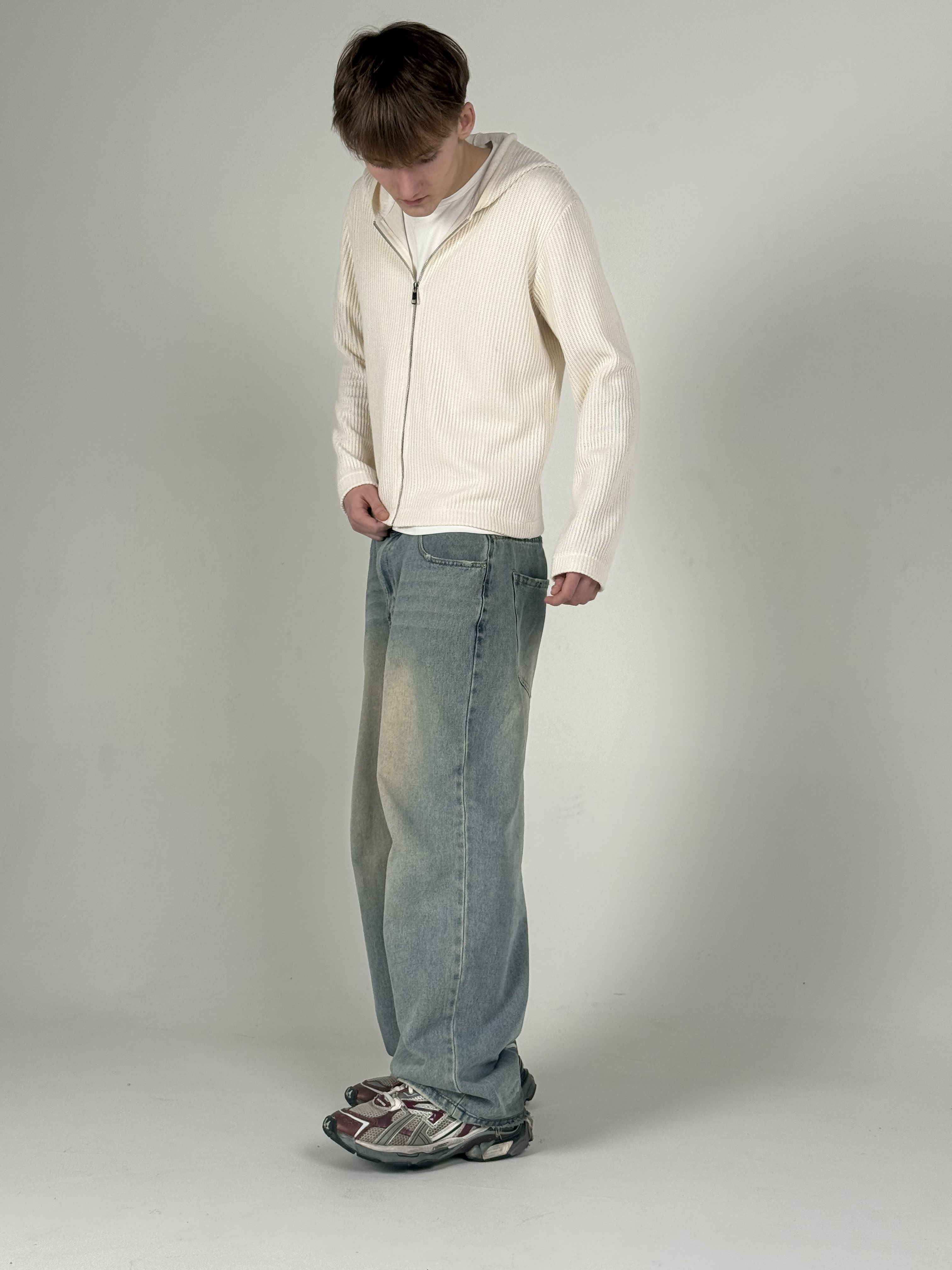 ZIP HOODIE / MILK - вид 2