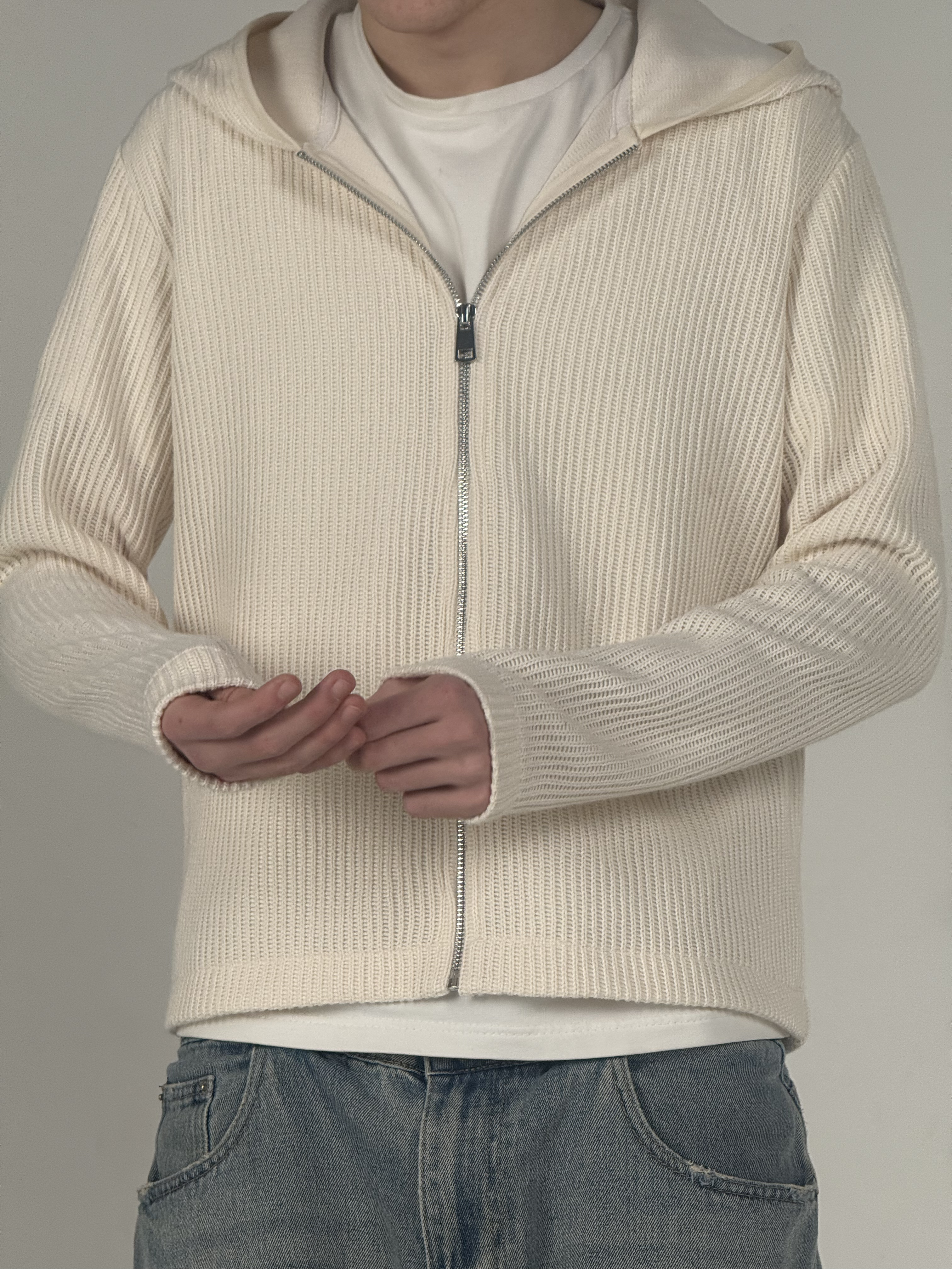 ZIP HOODIE / MILK - вид 3