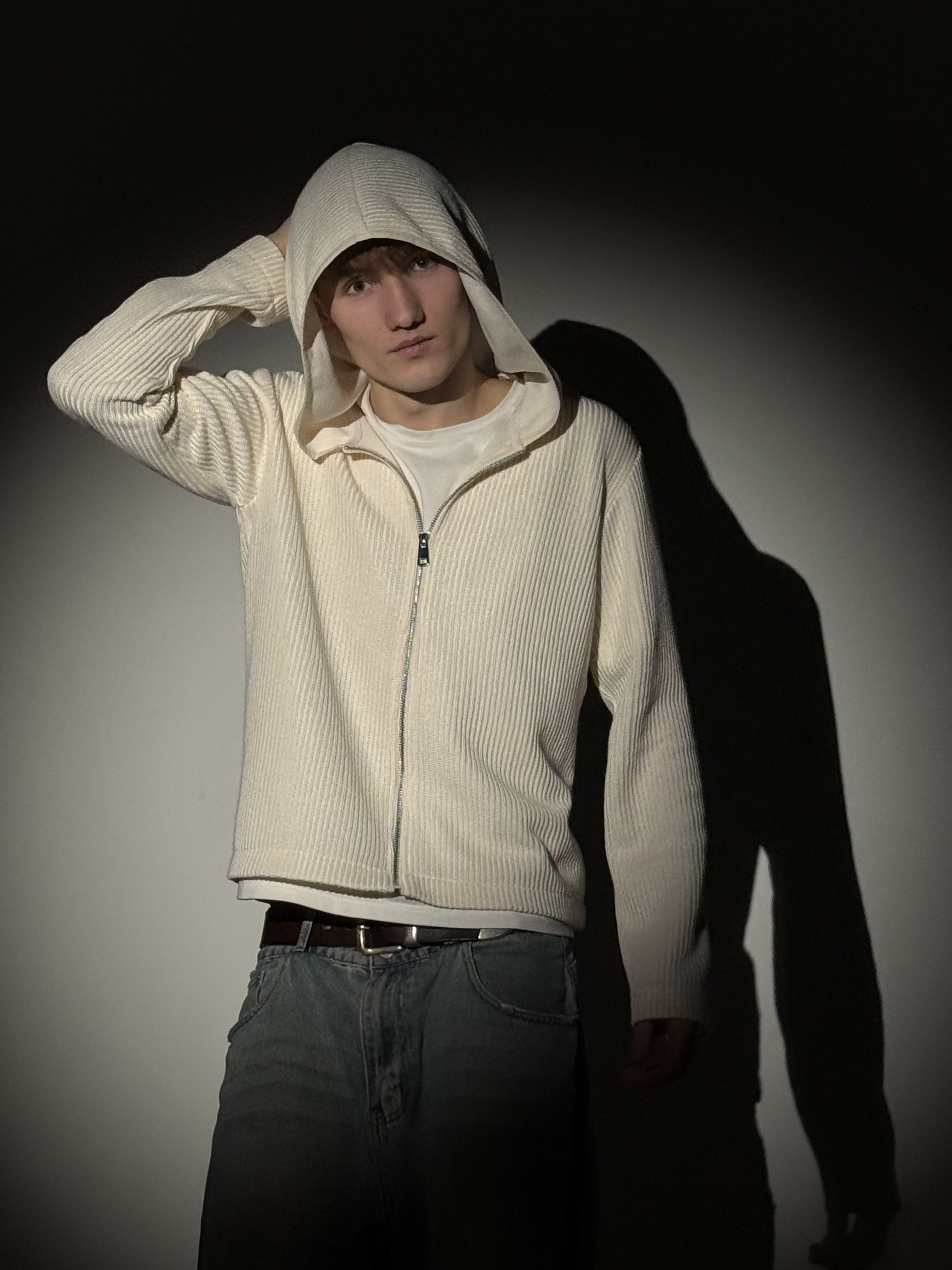 ZIP HOODIE / MILK - вид 4